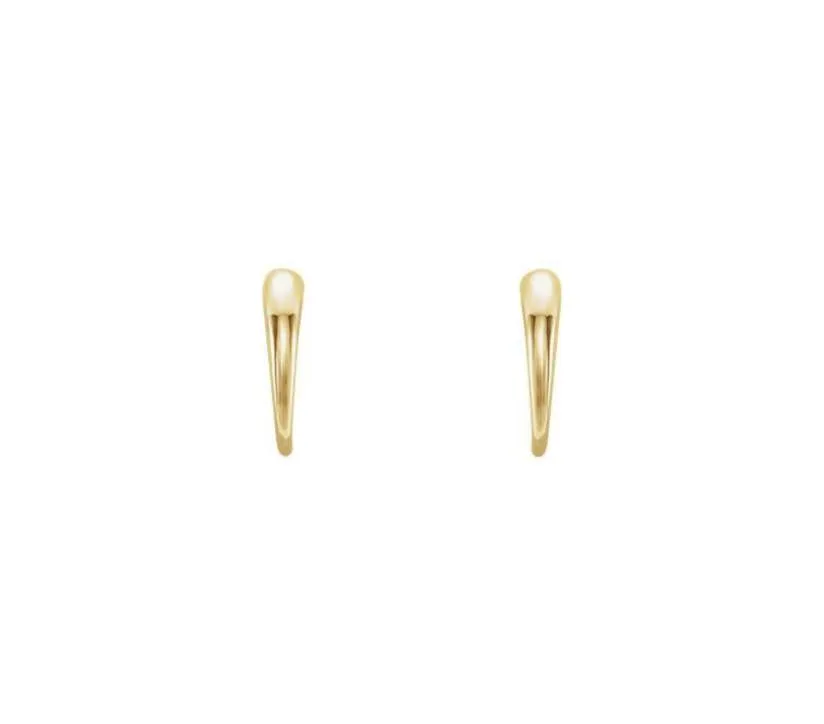 14k Half Hoops Earrings