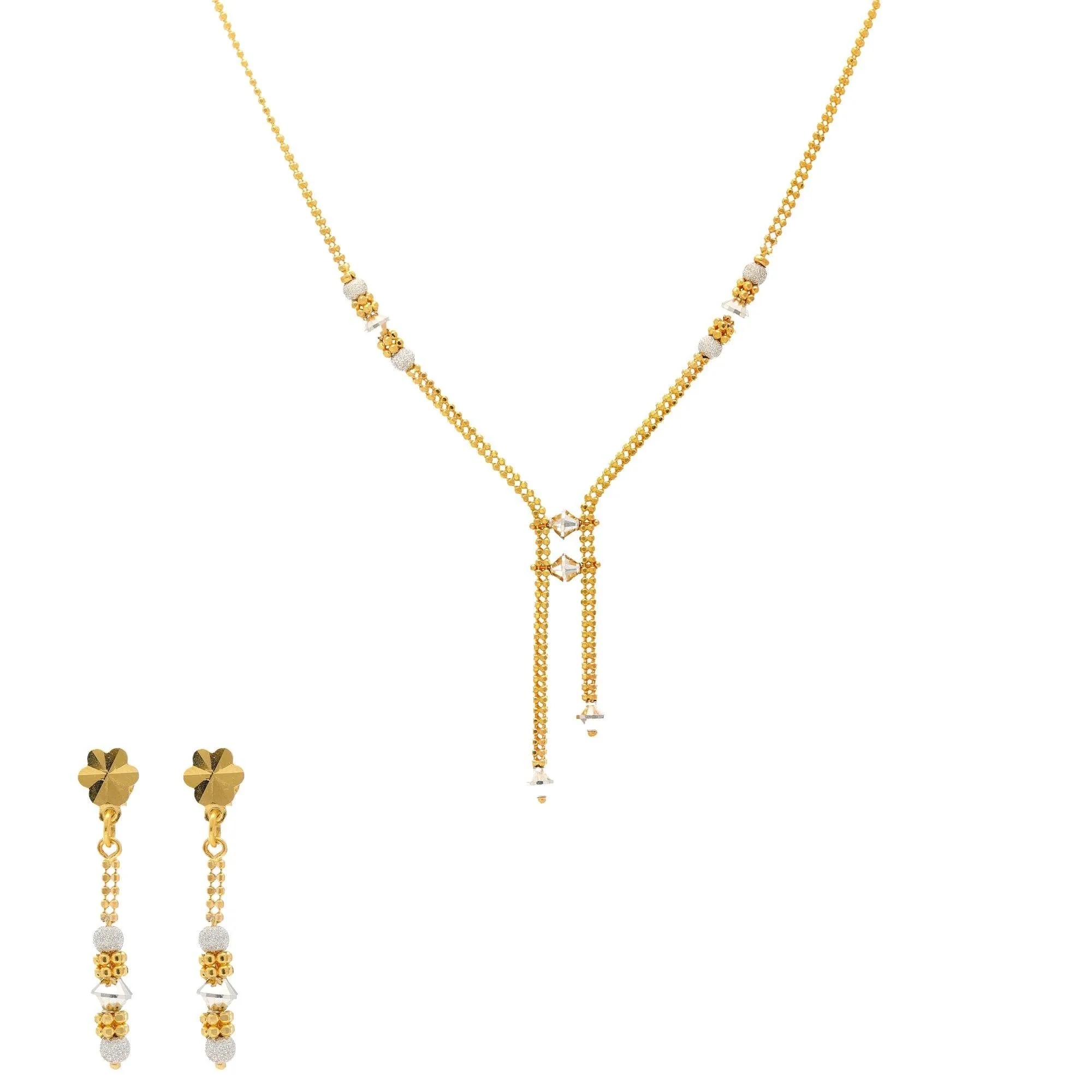 22K Yellow & White Gold Juliette Jewelry Set