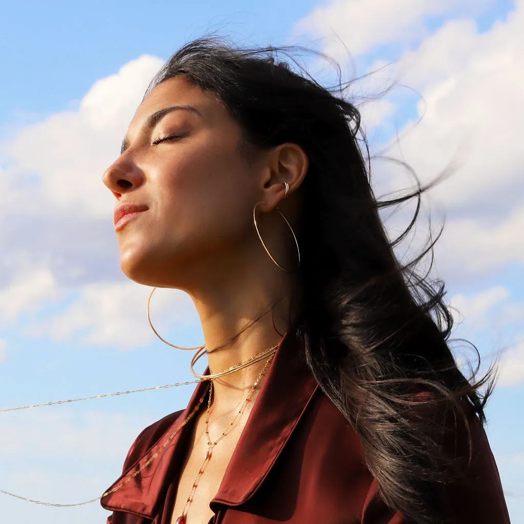 2.5 Inch Endless - Thin Hoop Earrings