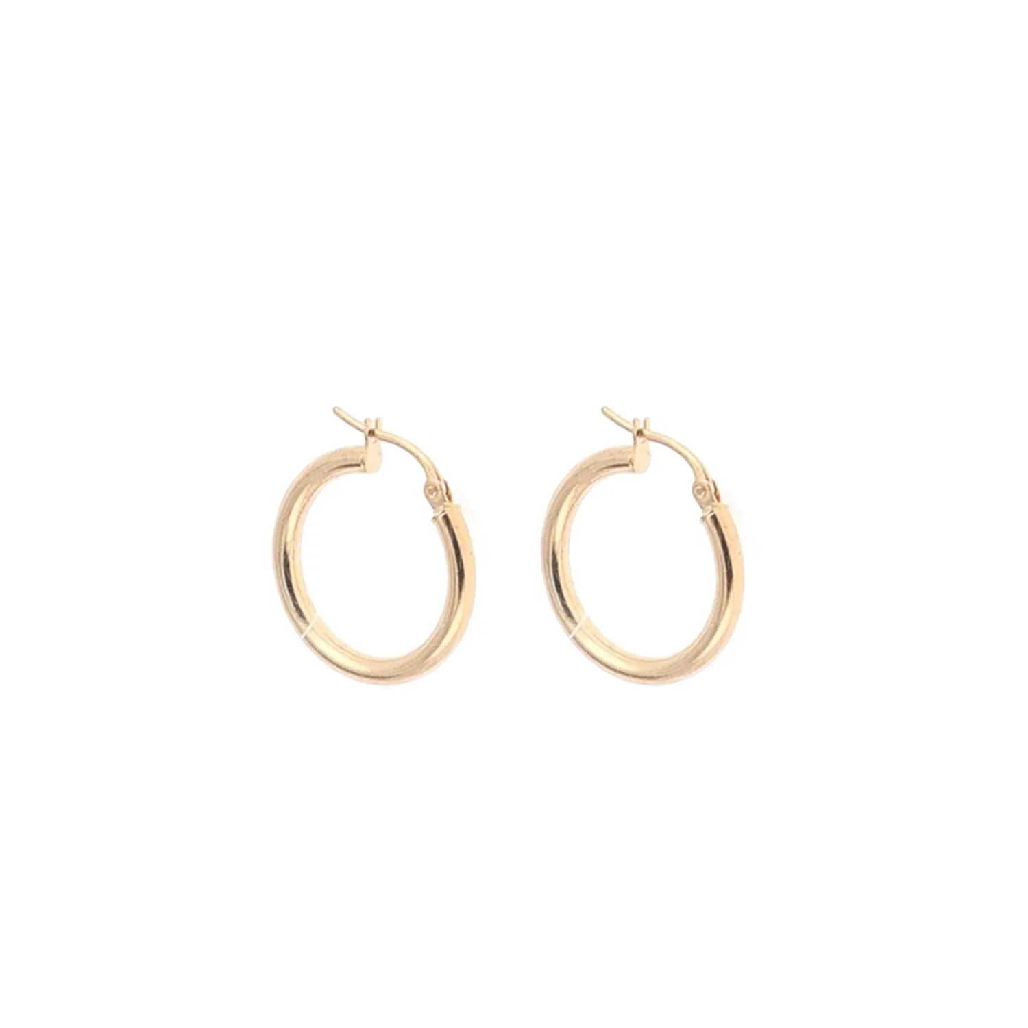 9 Carat Gold Collection 15mm Hoops, Gold