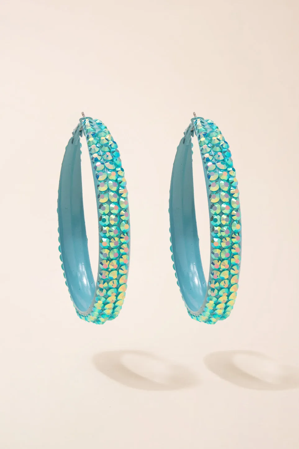 Ariel Rhinestone Hoop Earrings