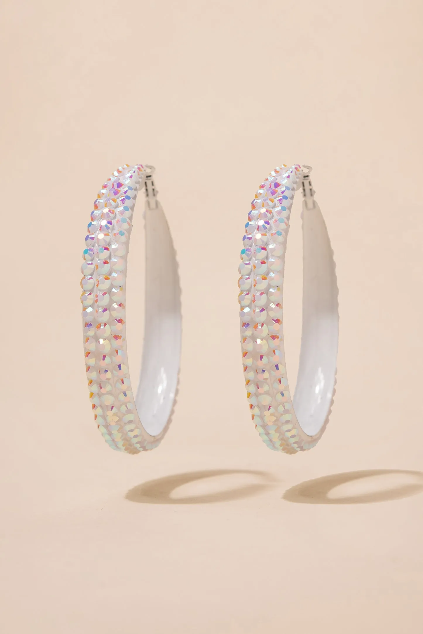 Ariel Rhinestone Hoop Earrings