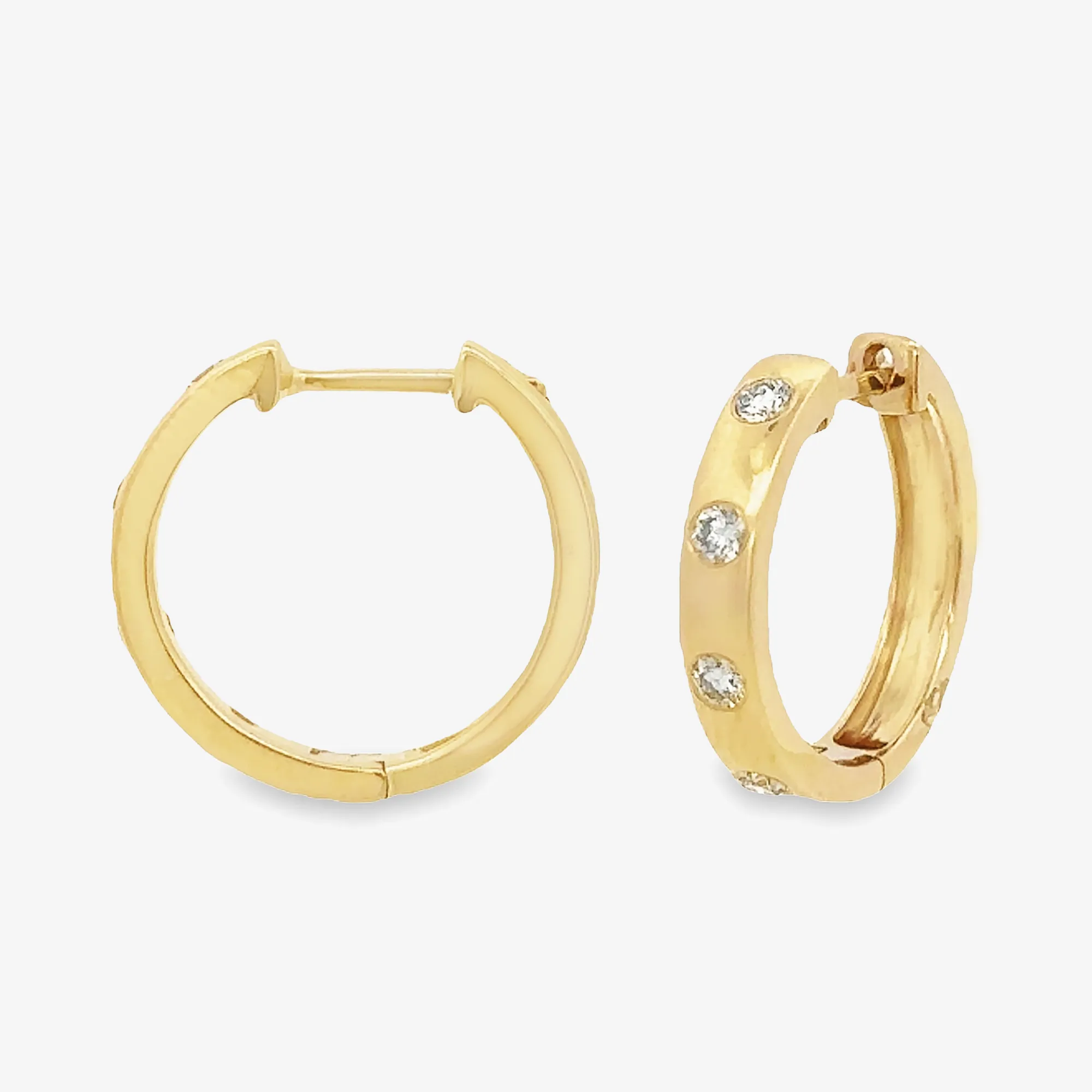 Burnished Set Hoop Earrings