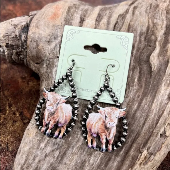 Cattle Western Dangle Earrings