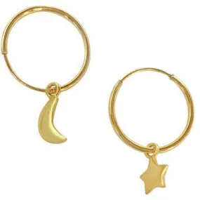 Celestial hoop earrings