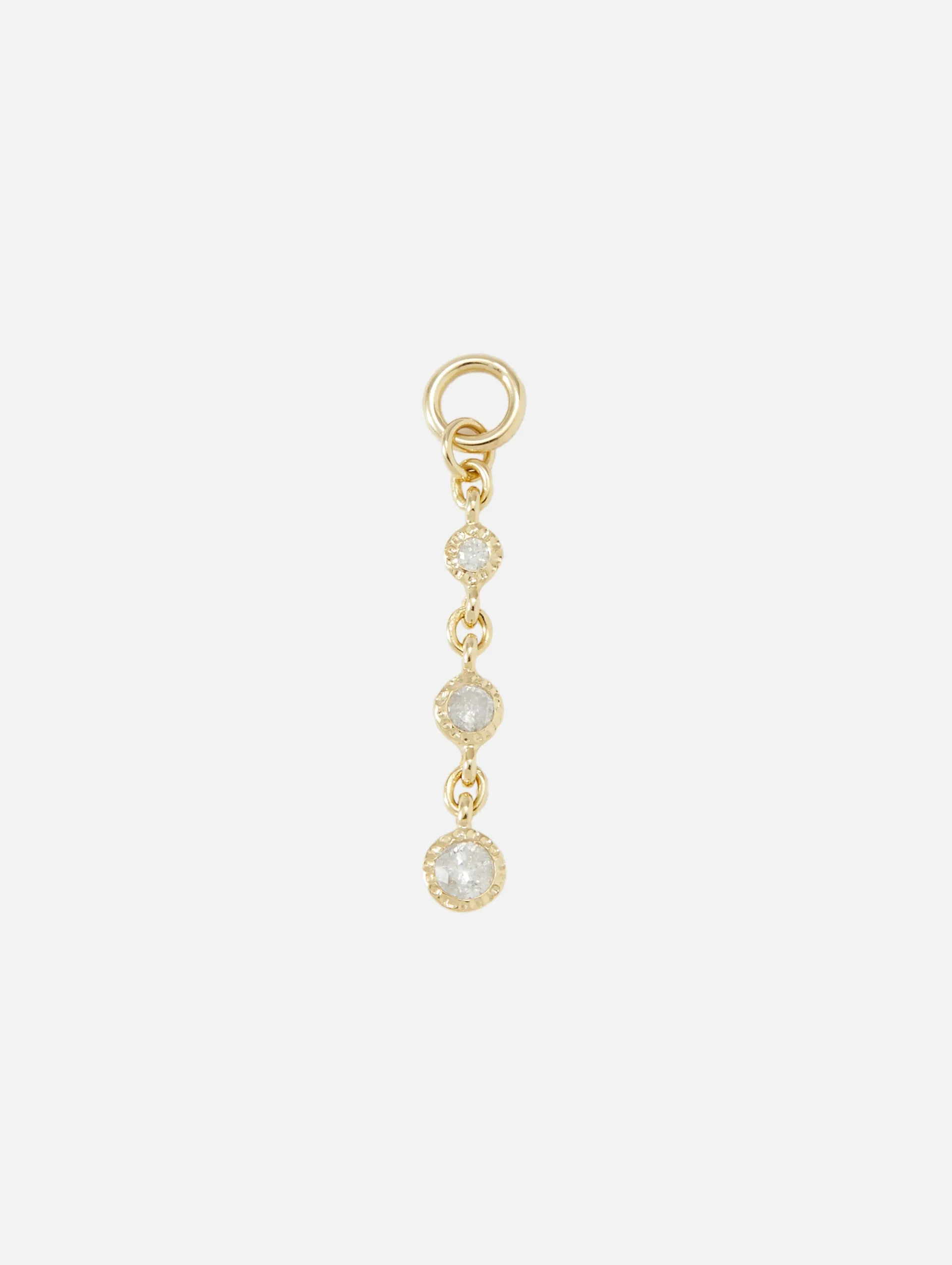 Classic Hammered Bezel Charms