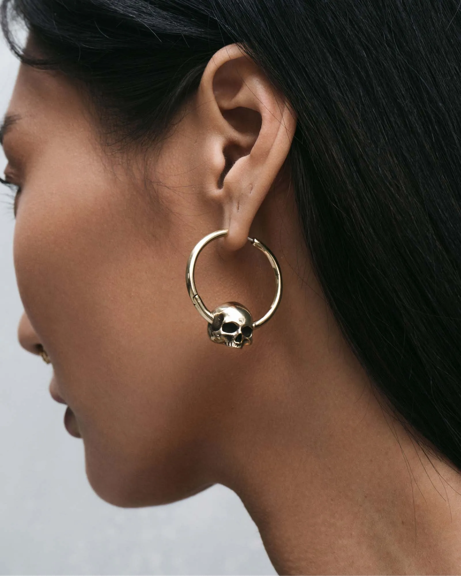 Cranium Hoop Earrings