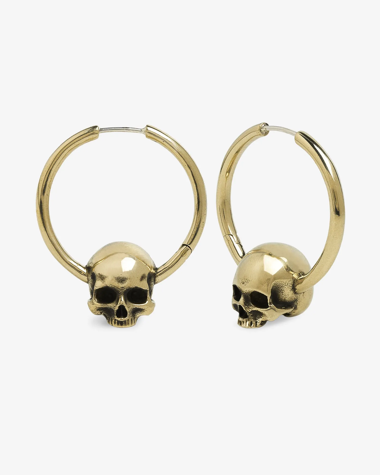 Cranium Hoop Earrings