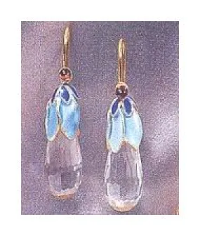 Crystal Pear Earrings