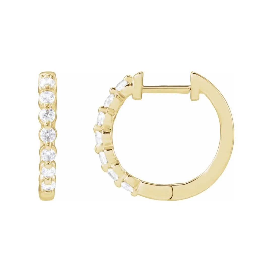  CTW DIAMOND HOOPS