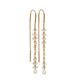 Dangle Drilled Diamond Earrings