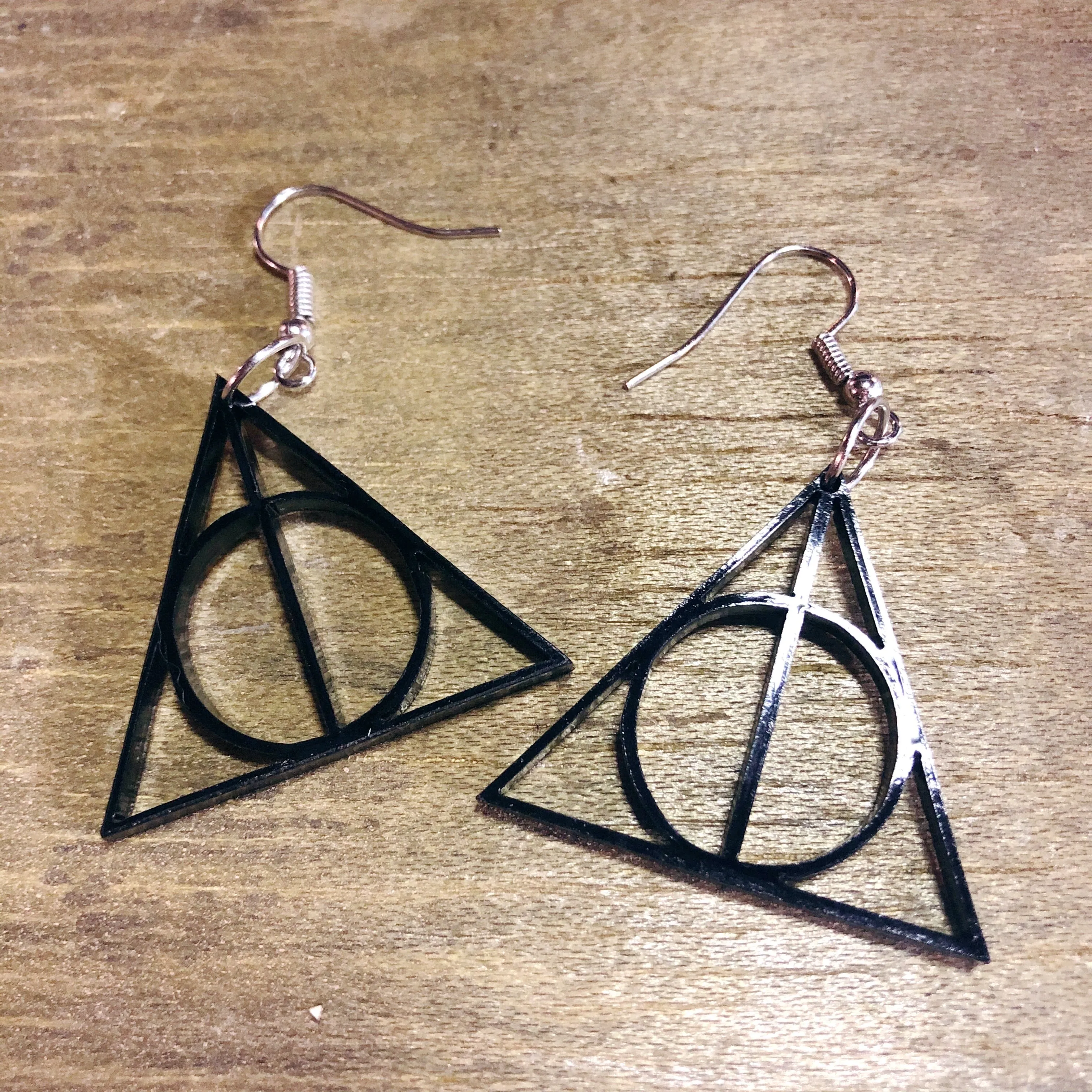 Deathly Hallows Dangle Earrings