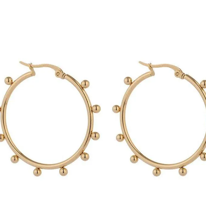 Dotti Dotted Gold Hoops 2