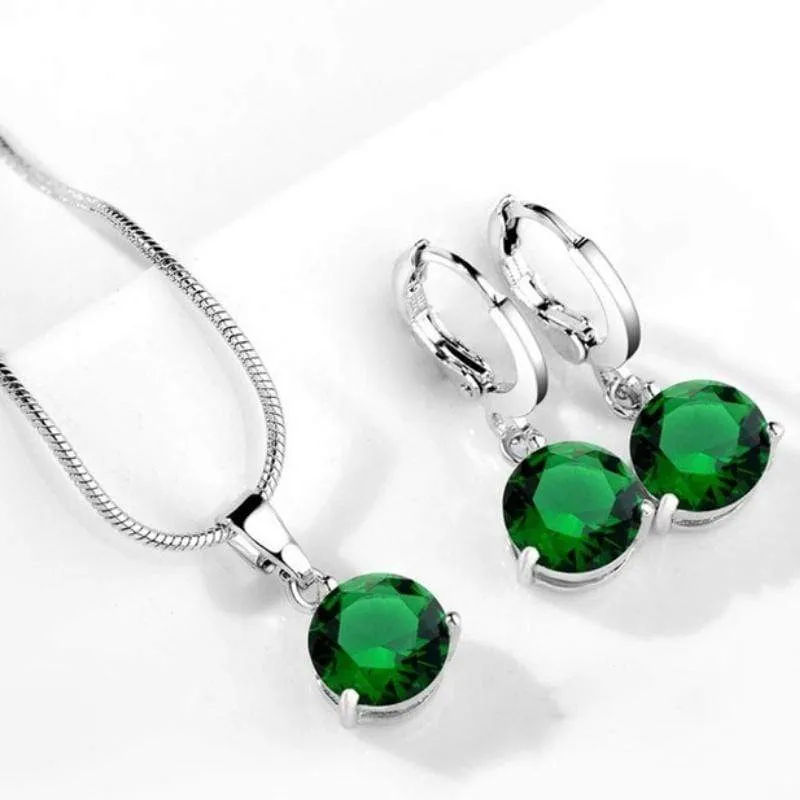 Drops of Jupiter Green Gem Set