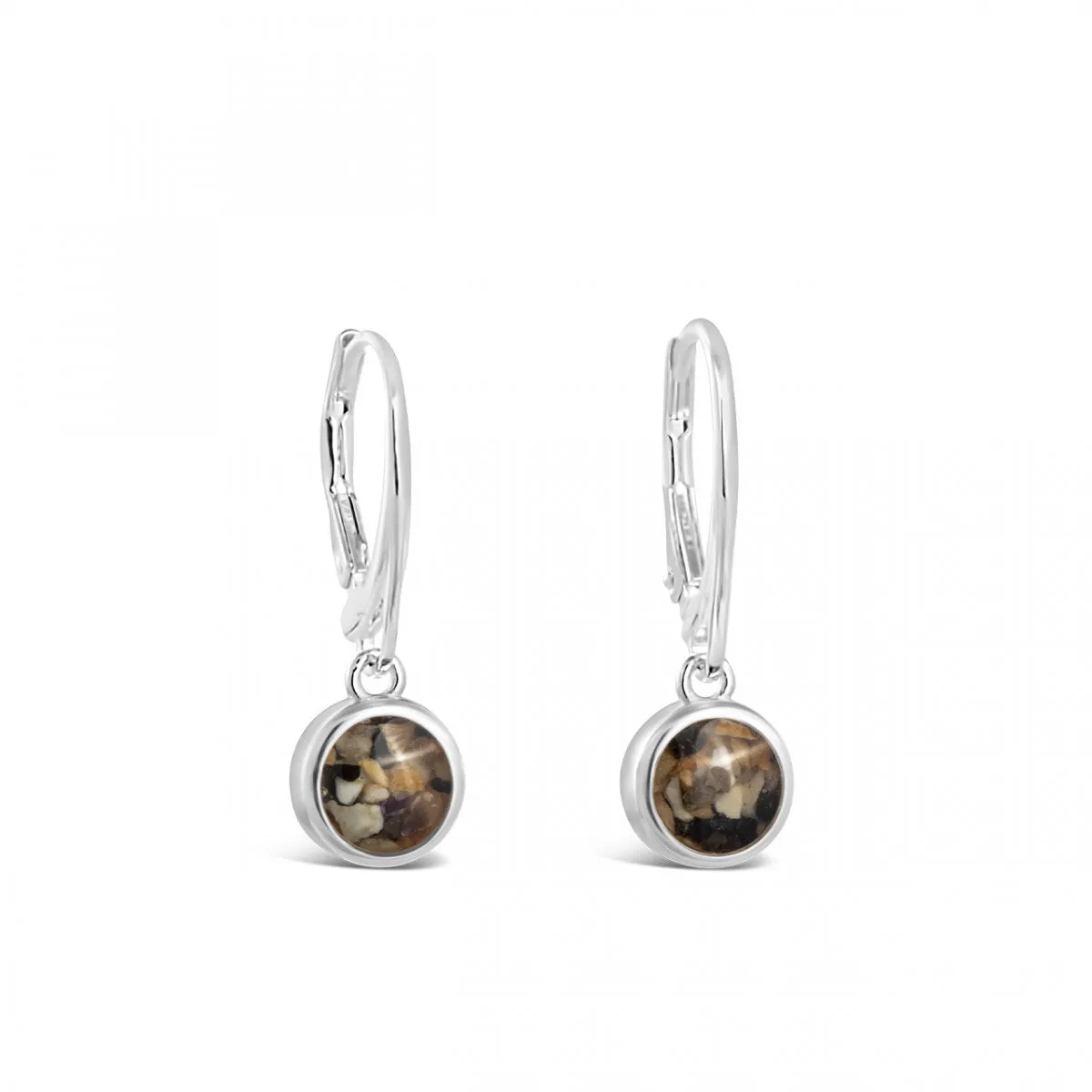 Dune Jewelry Sand Jewel Leverback Earrings - Round