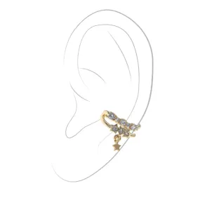 Earring Cuff - 3 Stars - Gold