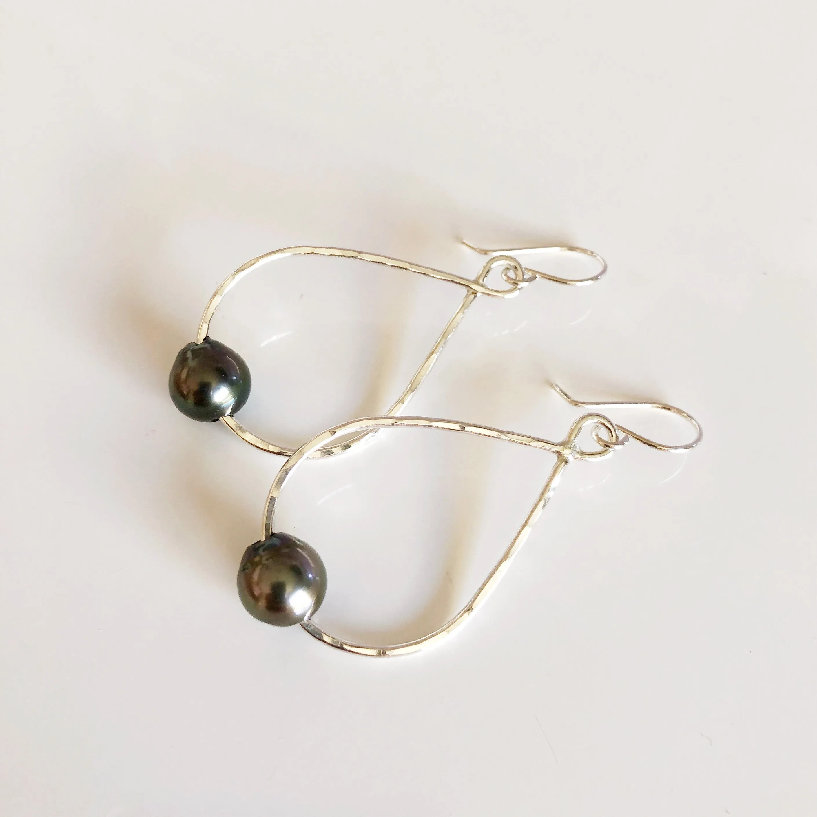 Earrings STELLA - tahitian pearl (E473)