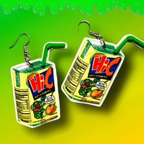 Ecto Cooler Juice Box Dangle Earrings