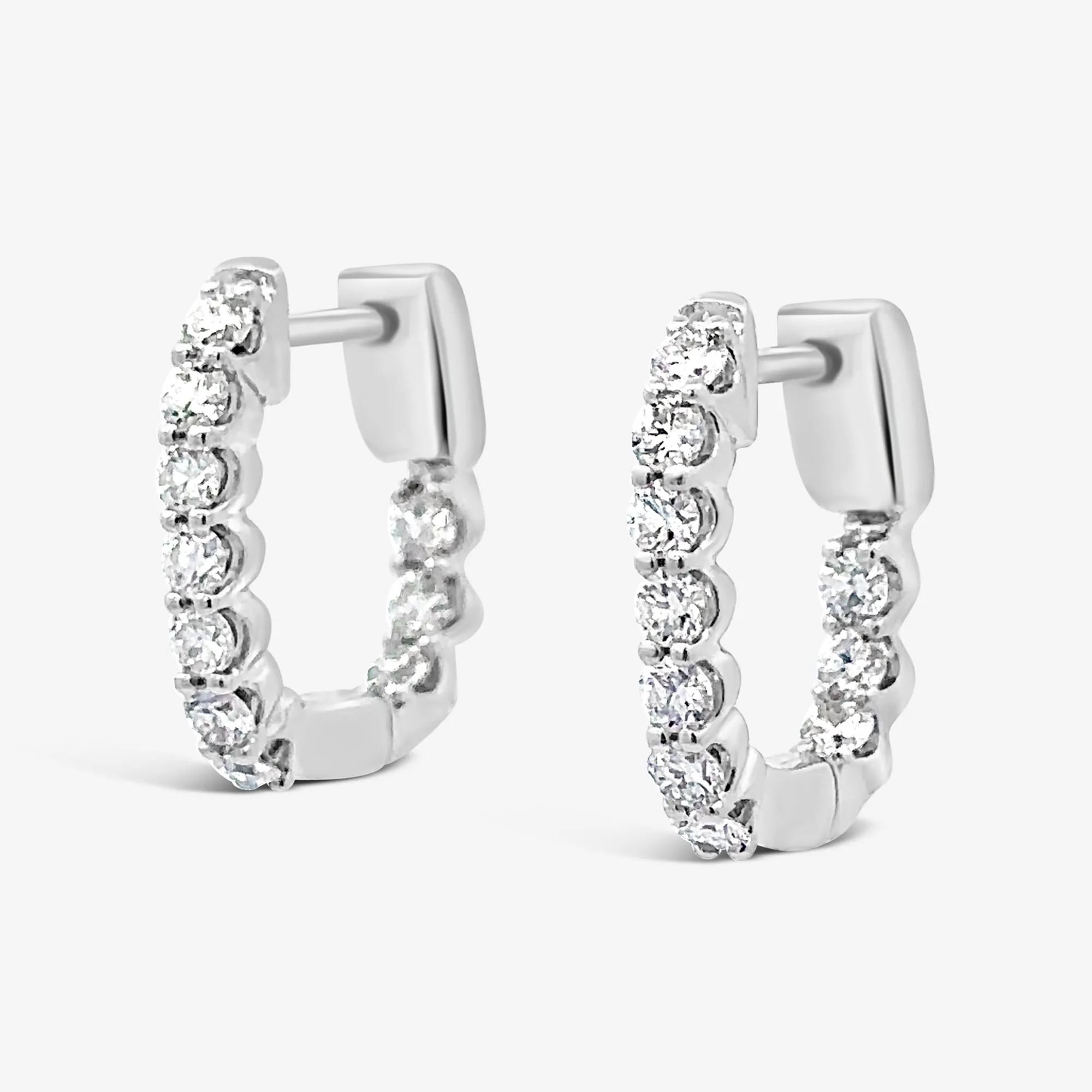 Eternity Huggie 0.60CT Diamond Earrings