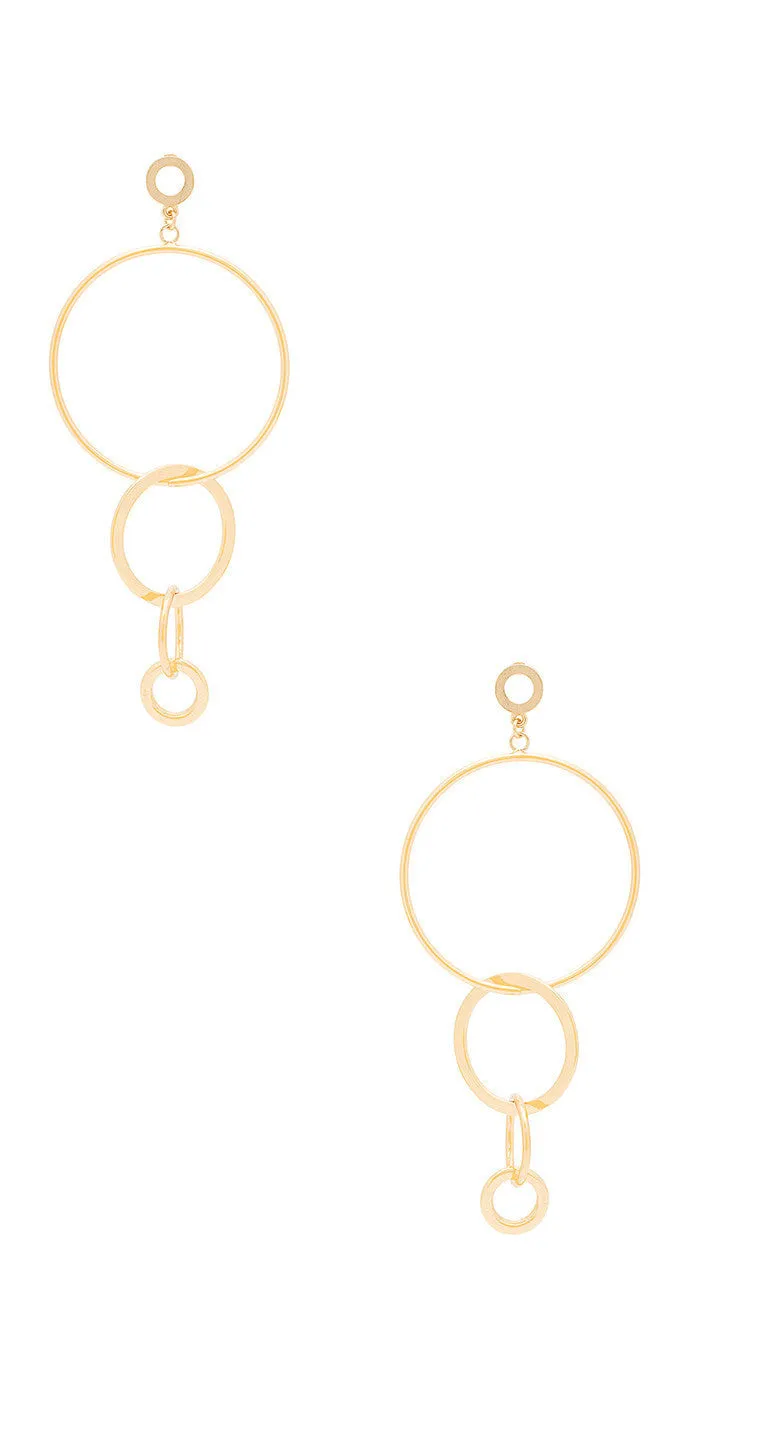 Ettika Hoop Link Earring