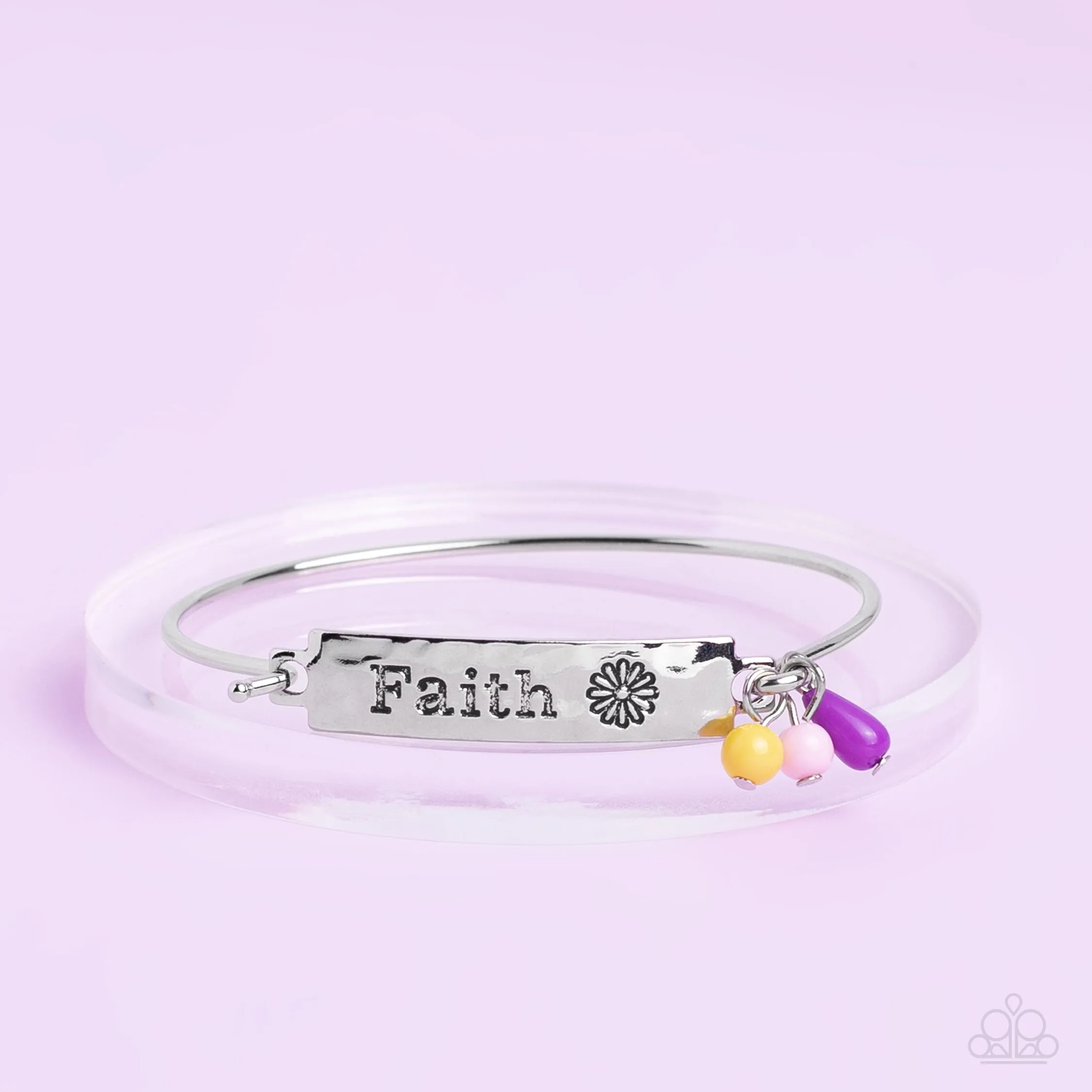 Flirting with Faith - Purple Paparazzi Bracelet