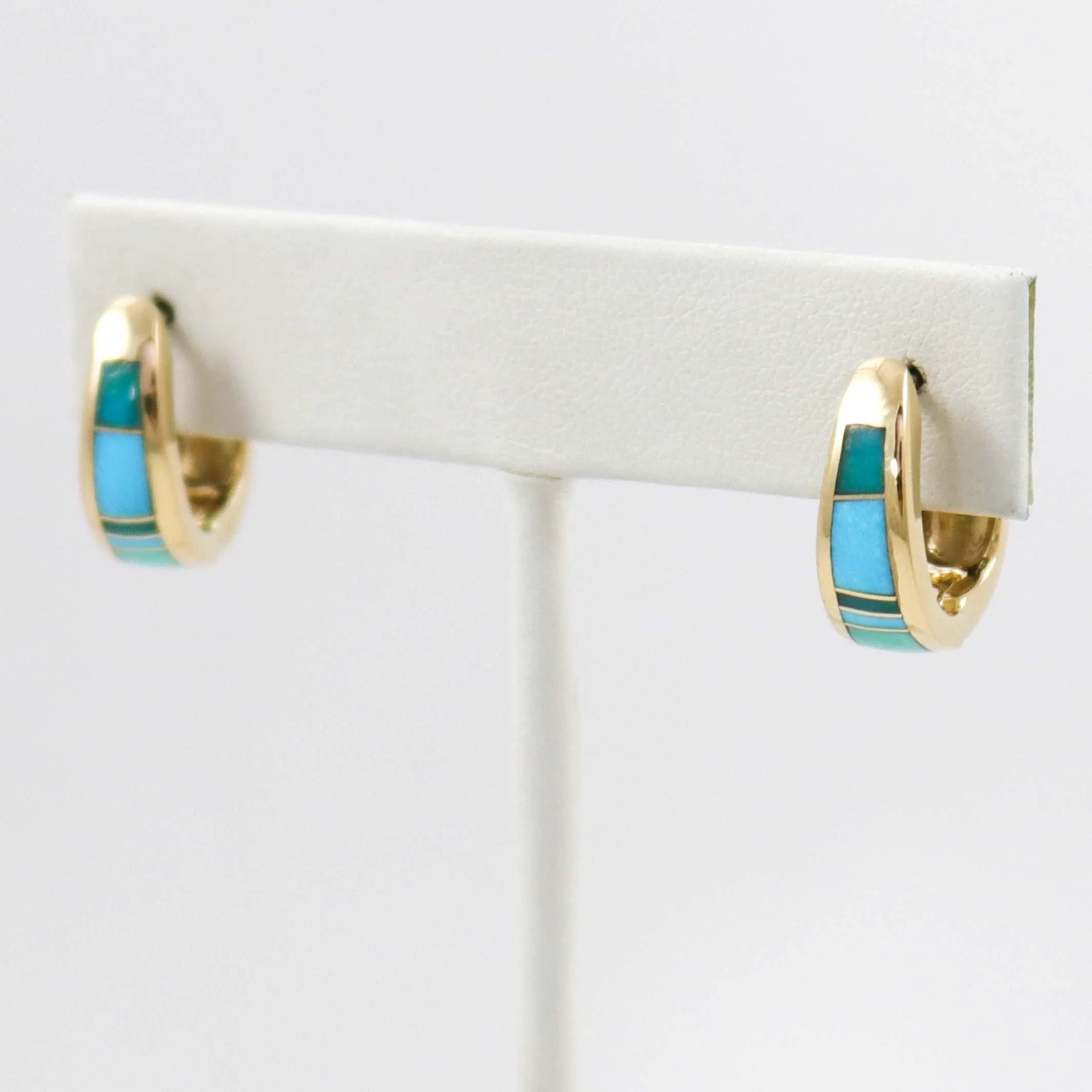 Gold Inlay Earrings