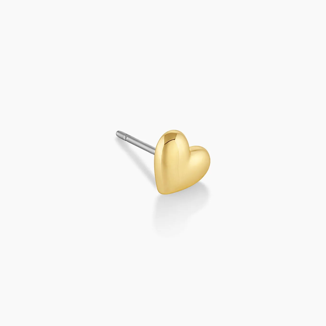 Gorjana Heart Charm Stud (gold)