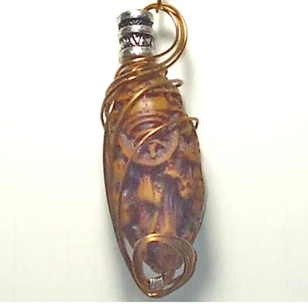 Hajar Carved Bead Jewelry Pendant Necklace