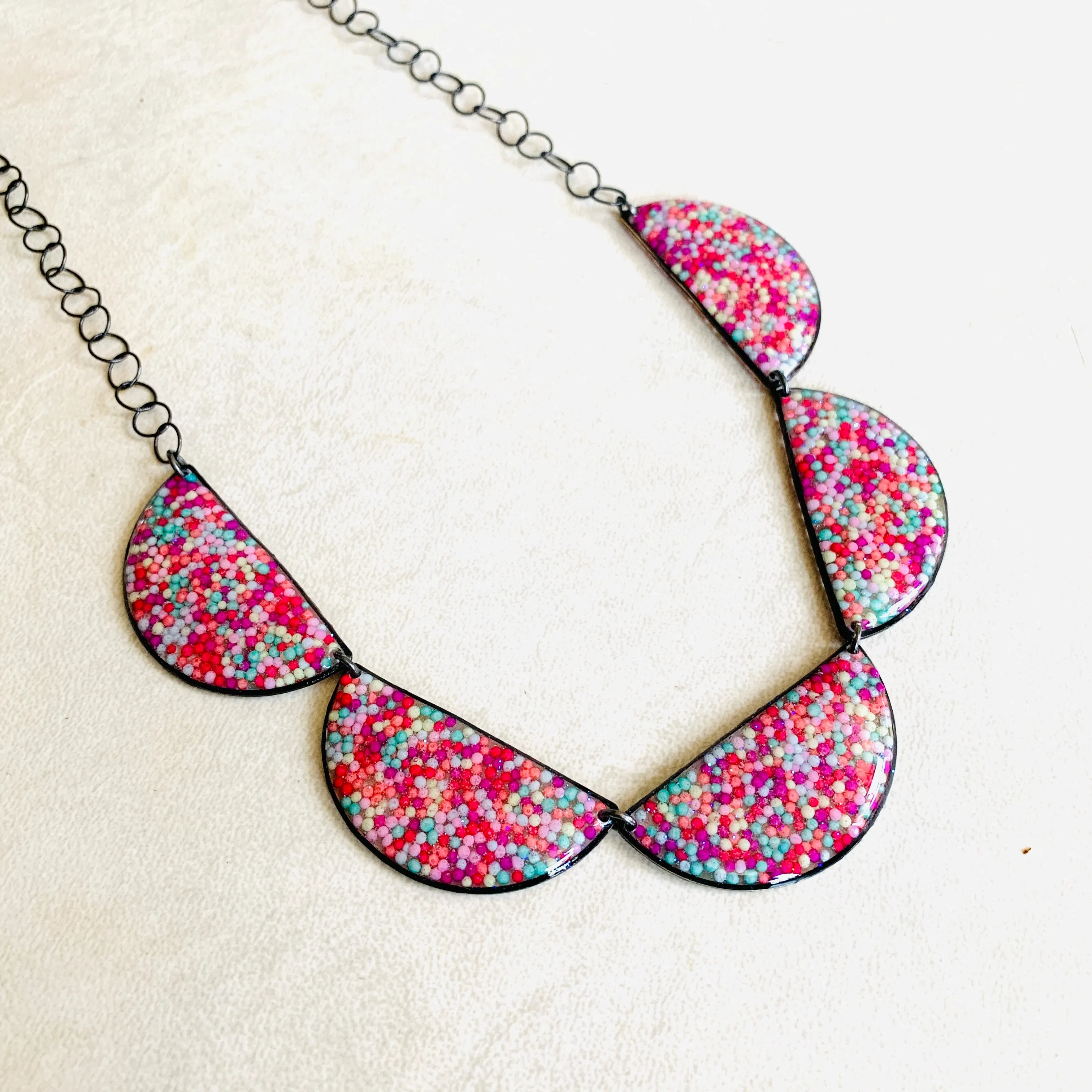 Half Moon Sprinkle Necklace