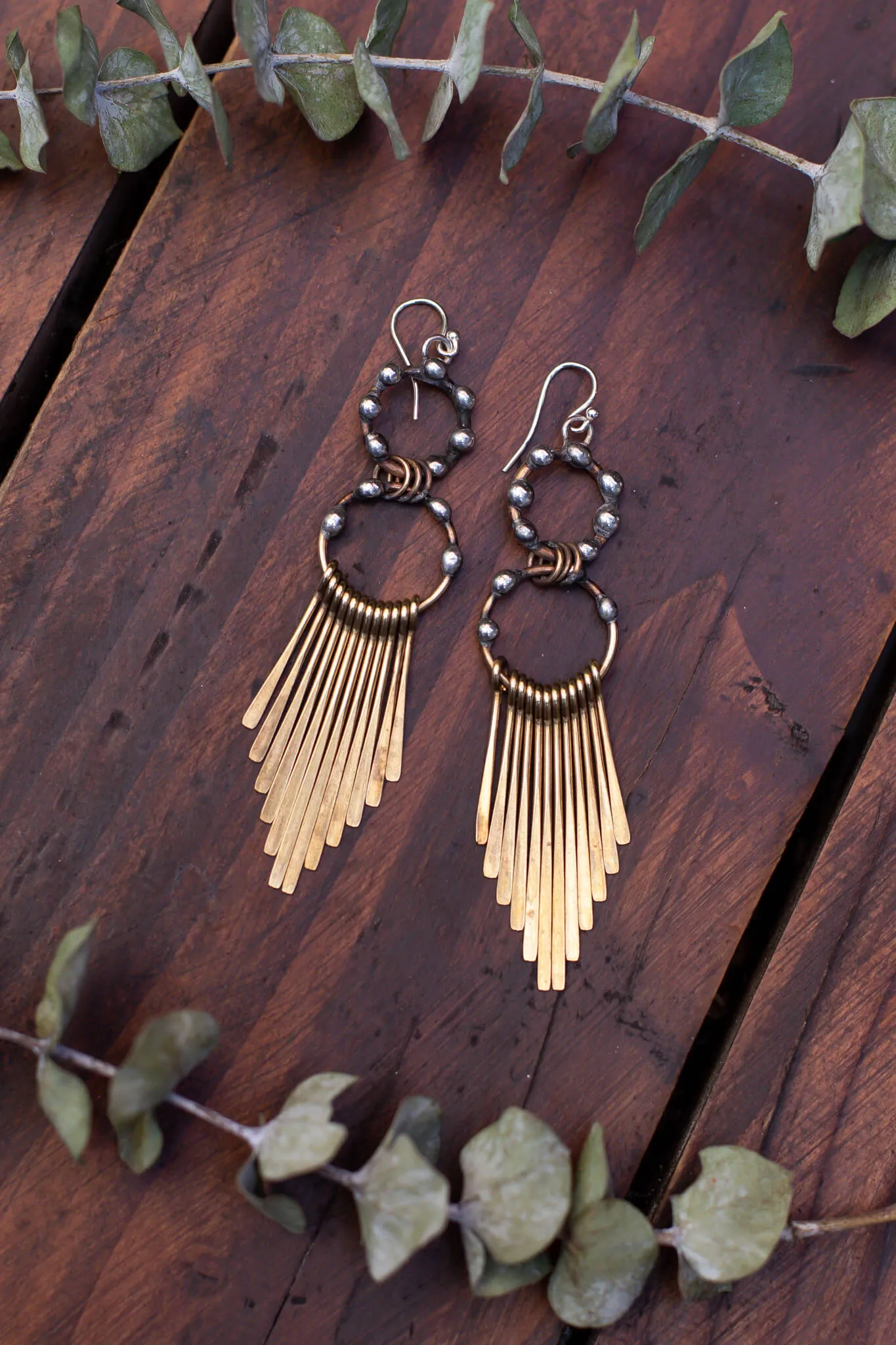 Hoop Fringe Earrings