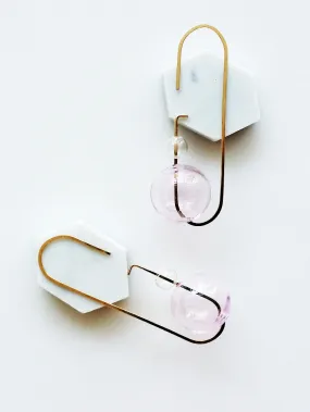 Hyworks: Loop Earrings Pink No. 2