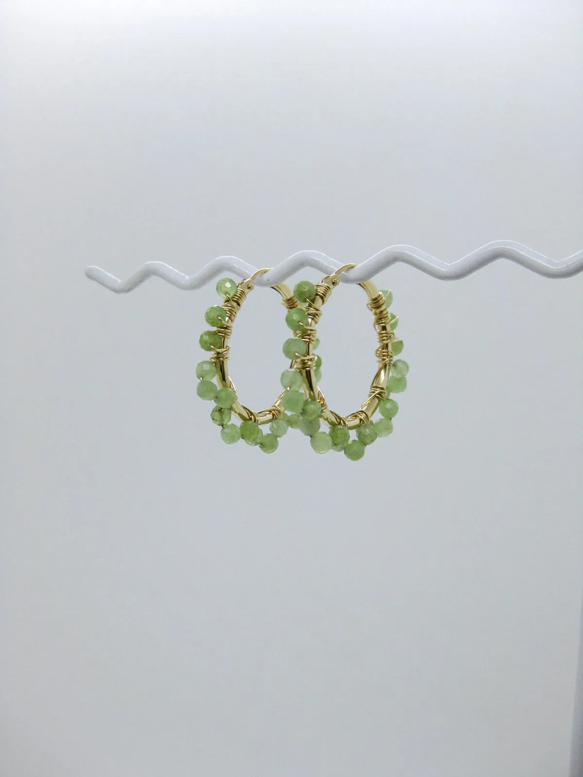 Leilani: Jade Hoop Earrings - e603