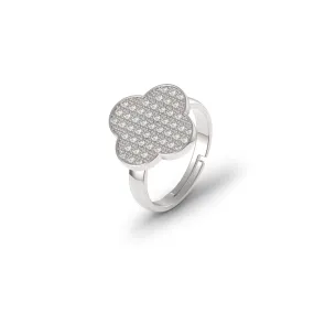 Lucky Four-Leaf Clover Micro Ring