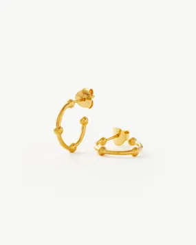 Lucy Williams Mini Orb Hoop Earrings