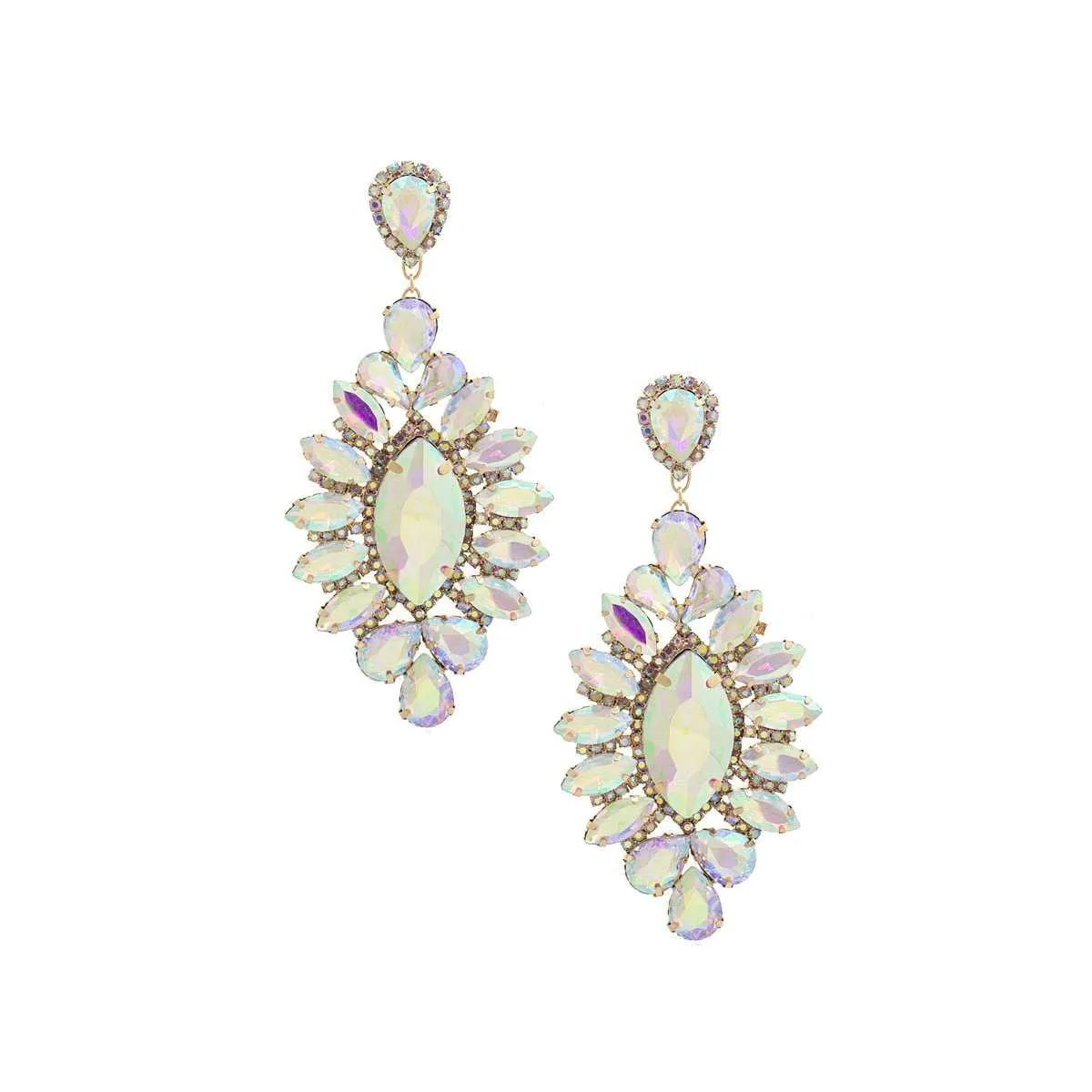 Marquise Rhinestone Dangle Earring