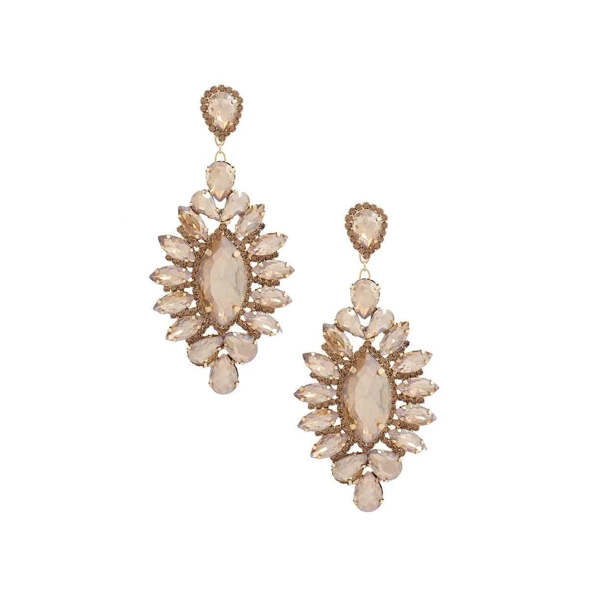 Marquise Rhinestone Dangle Earring