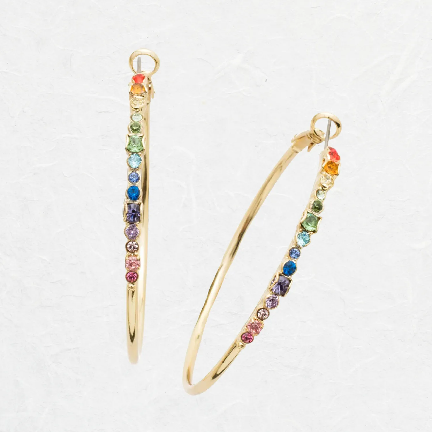 Martina Rainbow Hoop Earrings