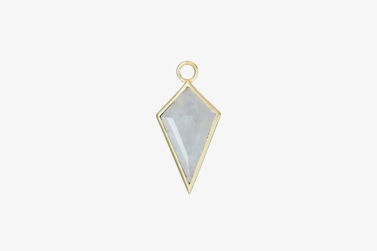 Metier 9k Gold Large Gemstone Kite Plaque