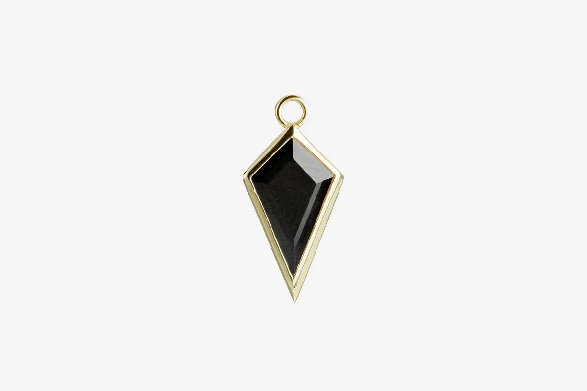 Metier 9k Gold Large Gemstone Kite Plaque