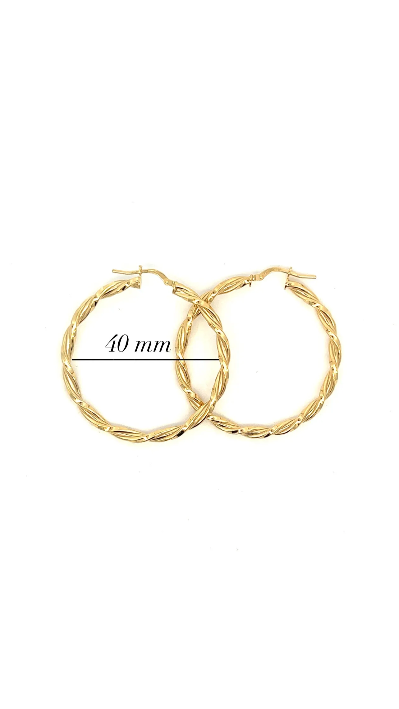 Mona Woven Golden Hoop