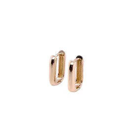 Oblong Polished Hoops