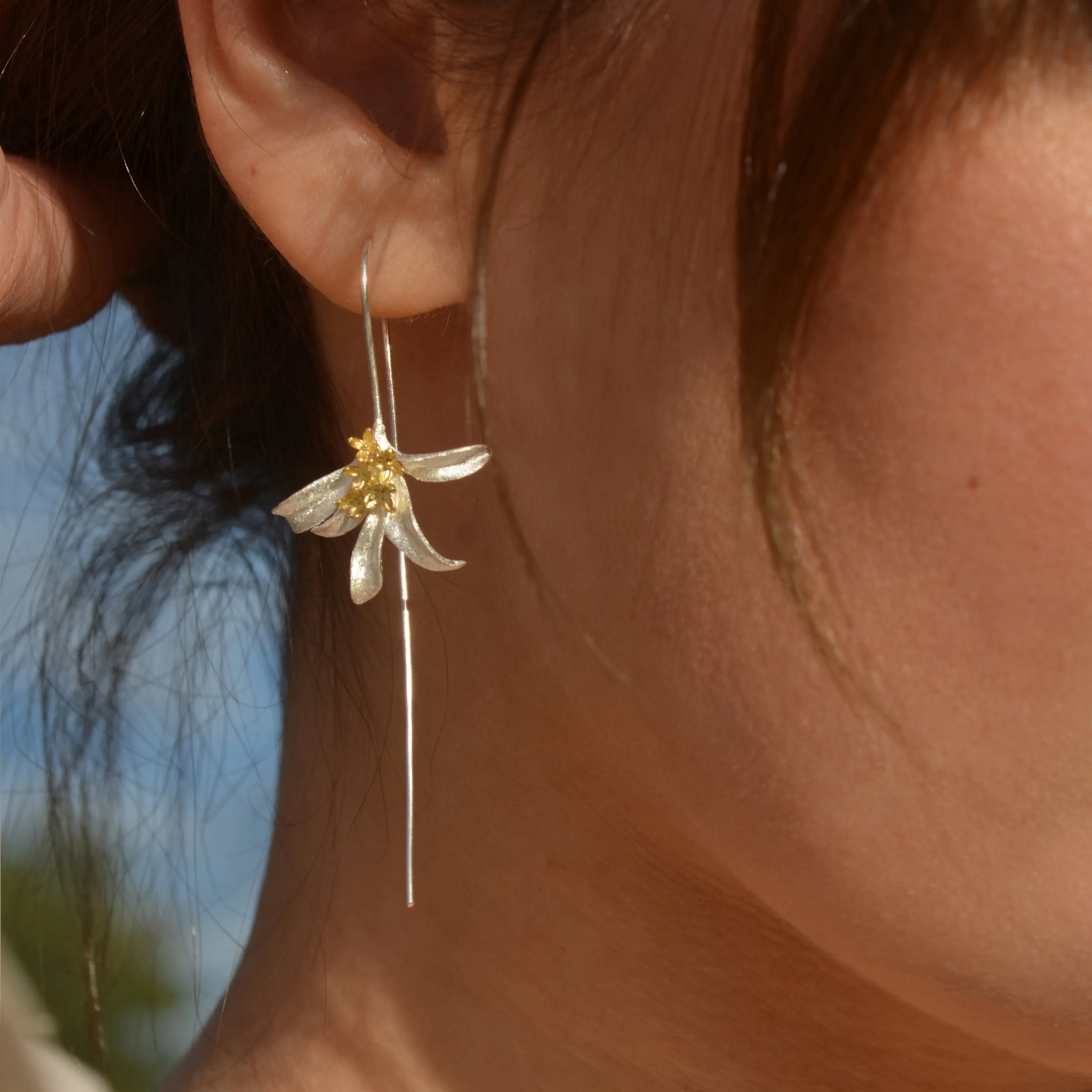 Osmanthus Fragrans Hook Earrings