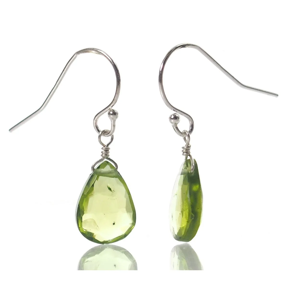 Peridot Earrings with Sterling Silver French Earwires