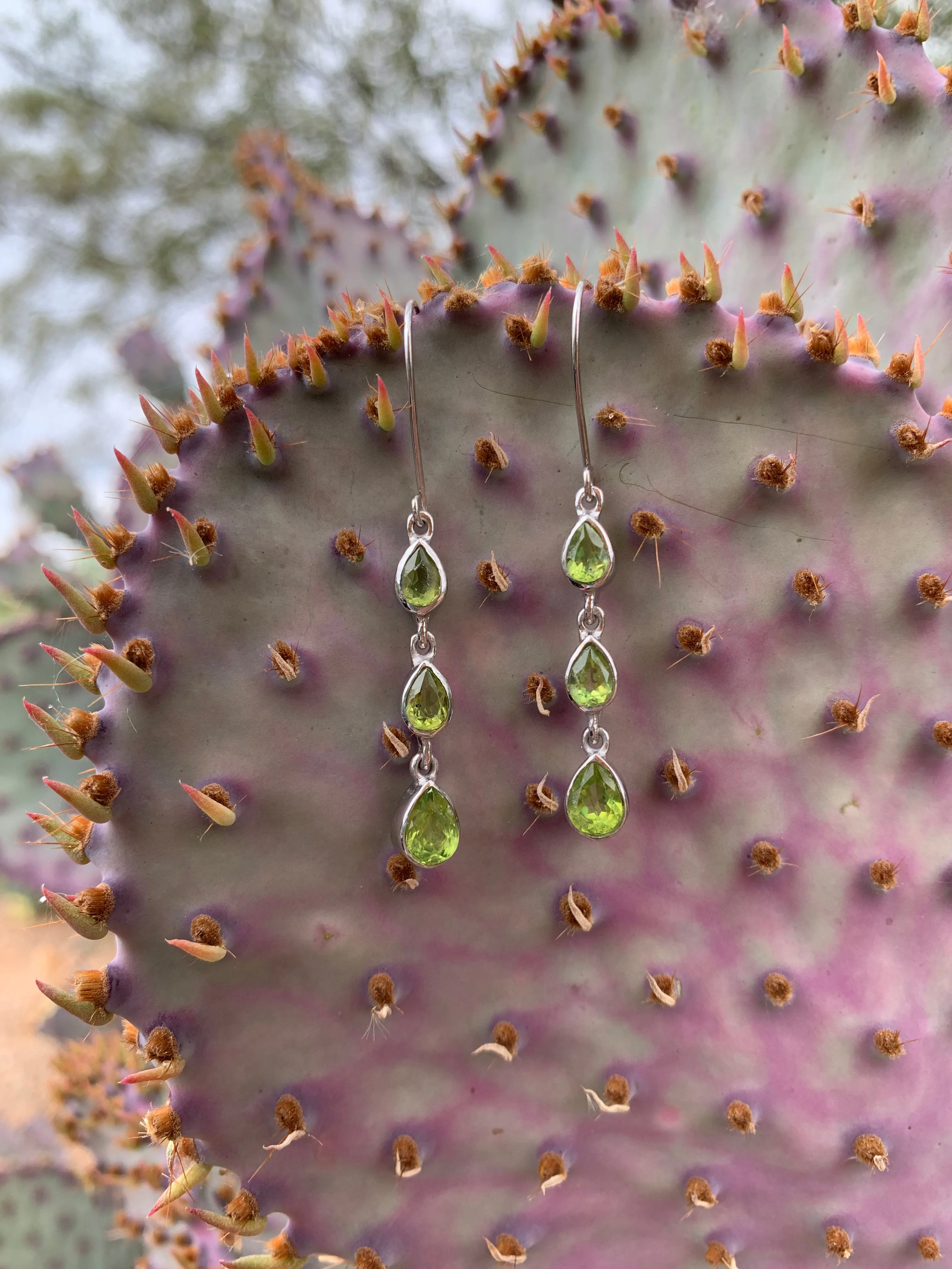 Peridot earrings