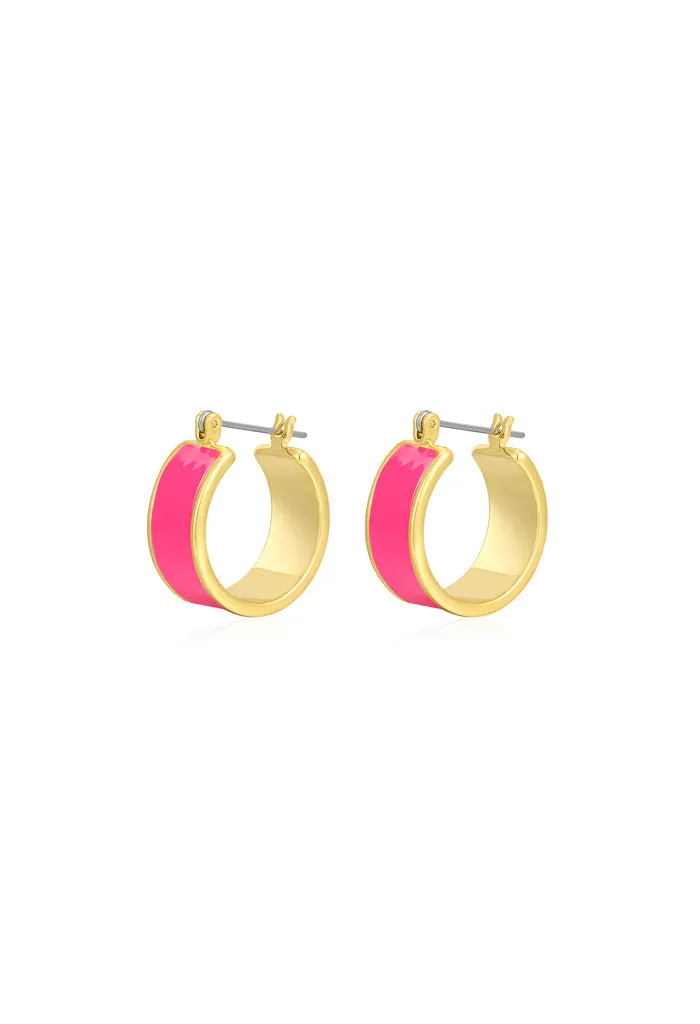 Positano Hoops-Hot Pink