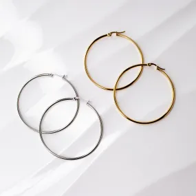 Prism High Shine Medium Hoop Earrings - Proceeds Donated