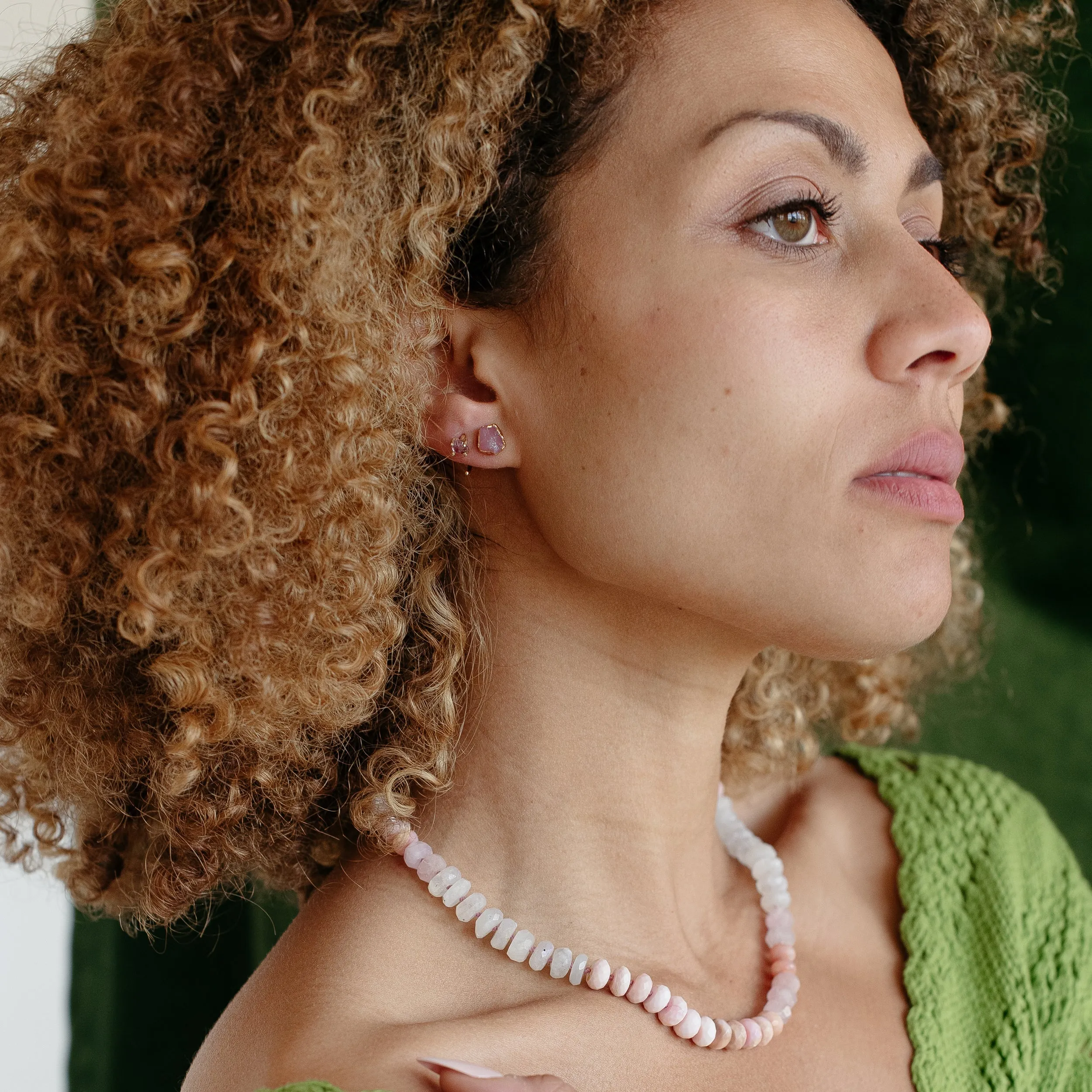 Ruby Hugger Earrings