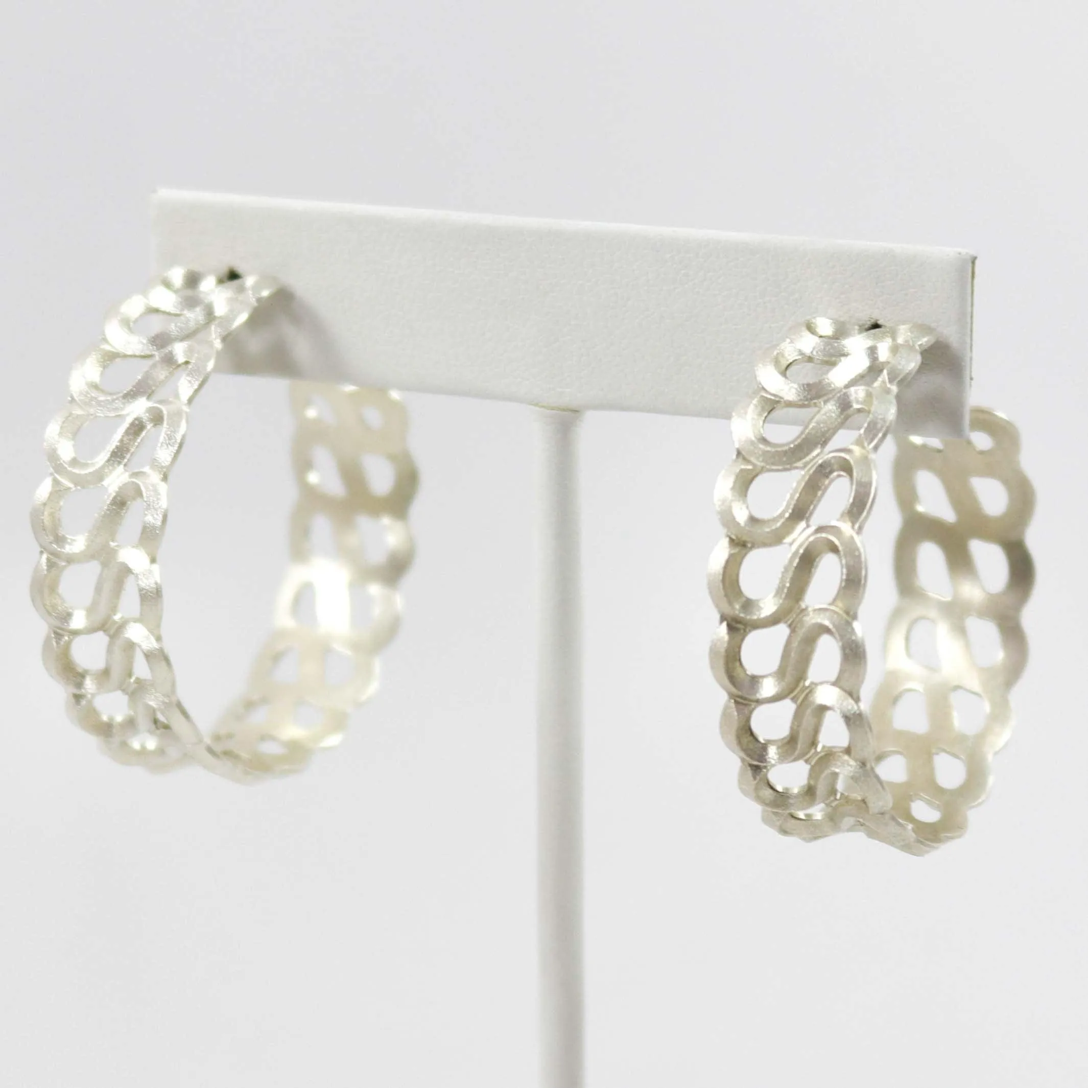 S Hoop Earrings