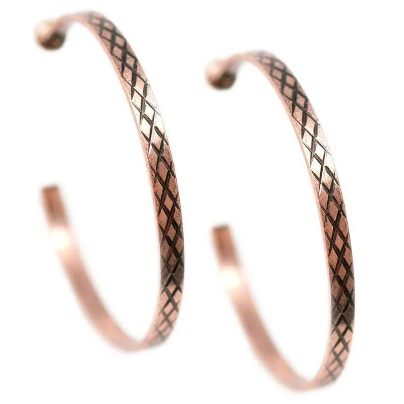 Safari Adventure Copper Hoop Earrings