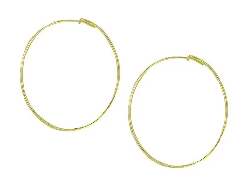 Sheila Fajl Lisa Featherweight Hoop Earrings in Polished Gold